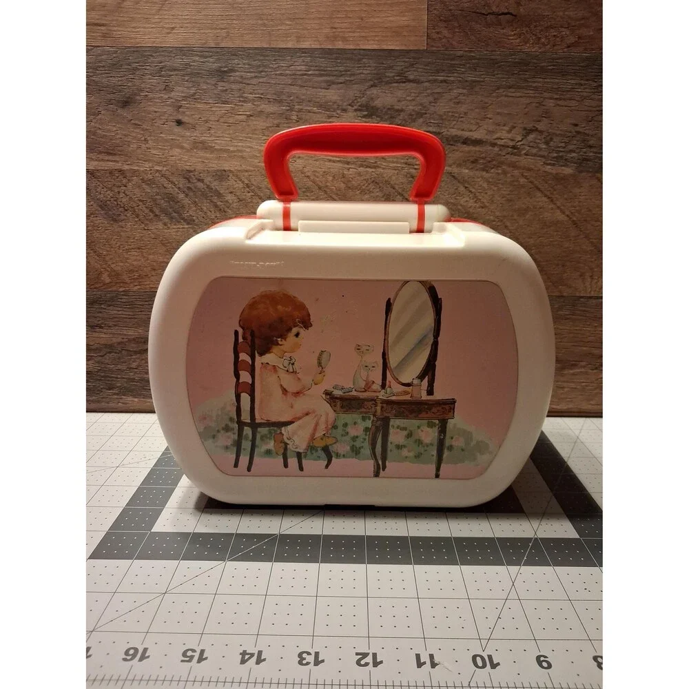 Vintage Blue Box Little Honey Toy Vanity Case